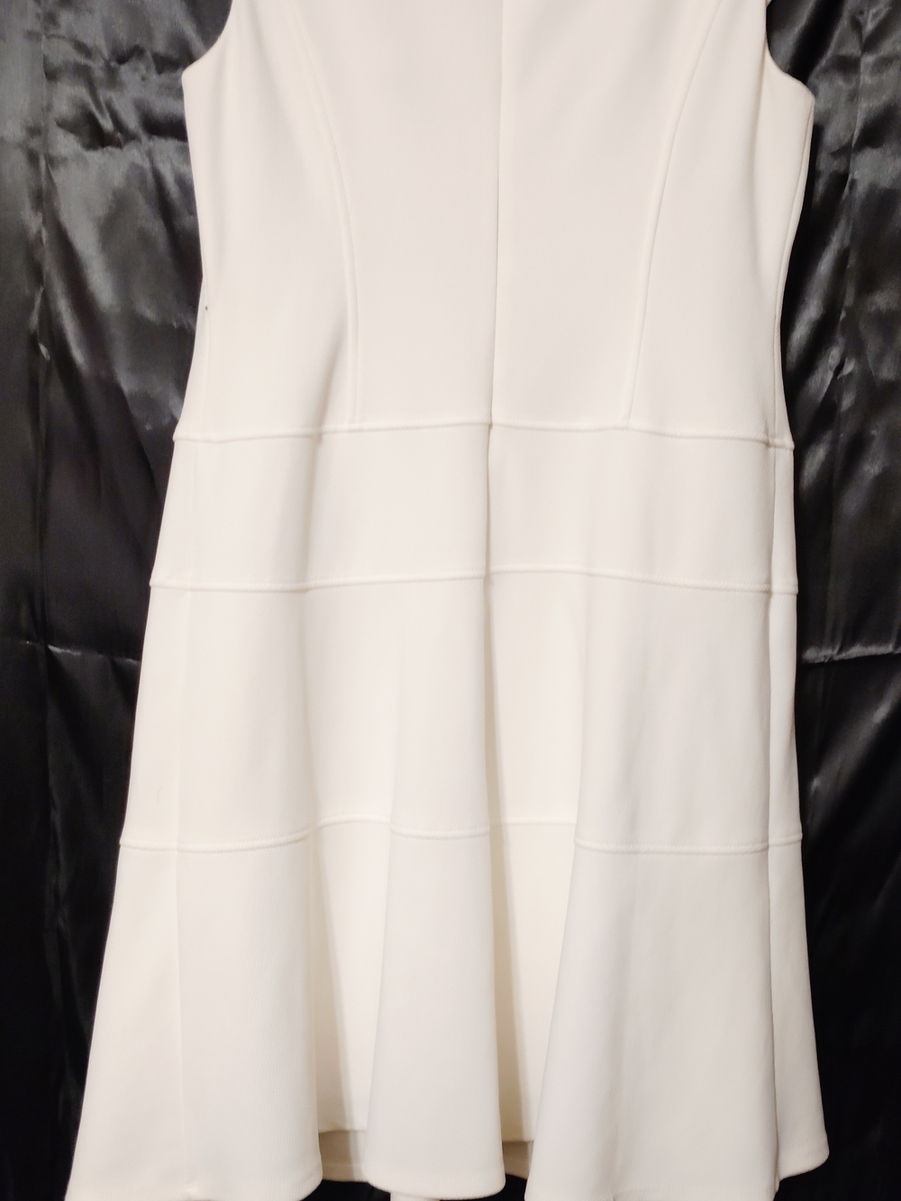 Black Label by Evan Picone White Cap-Sleeve Midi Dress Size 16 - Picture 5 of 5